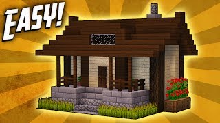 Minecraft How To Build A Small Survival House Tutorial 5 [upl. by Elay]