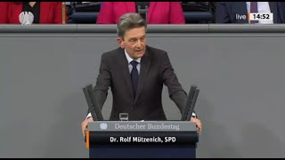 13112024  Dr Rolf Mützenich SPD  Debatte um Regierungserklärung von Bundeskanzler Olaf Scholz [upl. by Ardiekal520]