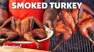 How To Smoke A Turkey For Thanksgiving  Allrecipes [upl. by Anelis]