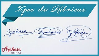 Cómo Diseñar tu Firma Tipos de Rúbricas [upl. by Elora875]