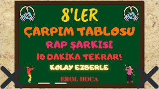 Çarpım Tablosu Kolay Ezberleme Rap Şarkısı 8ler  Sekizler Çarpım Tablosu Şarkılı Kolay Öğrenme [upl. by Nillor954]