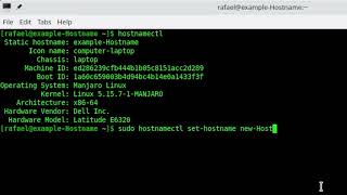 How to Update  Change Hostname in Arch or Manjaro Linux [upl. by Renckens288]