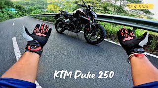 Experiencing Raw Ride of 2024 KTM Duke 250  Attempting Top Speed With Raw Exhaust Sound [upl. by Longo]