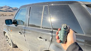 can you break a car window with a Real Grenade [upl. by Coombs]