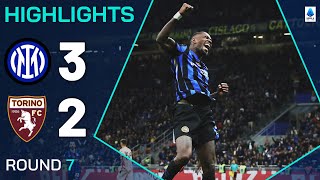 INTERTORINO 32  HIGHLIGHTS  Thuram treble secures Inter win  SERIE A 202425 [upl. by Anikehs]