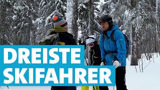 Strafzettel für FalschSkifahrer  Skigebiet Feldberg [upl. by Eetnuahs]