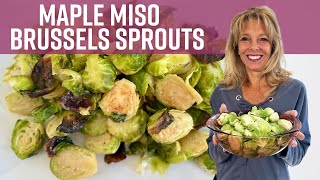 Maple Miso Brussel Sprouts  Kathys Vegan Kitchen [upl. by Brendis125]