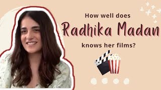 How Well Does Radhika Madan Knows Her Films  Exclusive Interview  SpotboyE [upl. by Anura]