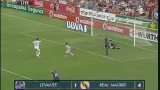 Levante 1 Real Madrid 4 Liga 20062007 [upl. by Atinahc]