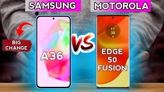 Samsung A36 vs Motorola Edge 50 Fusion– Ultimate Midrange Smartphone Battle [upl. by Ssew]