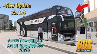 Bus Simulator Ultimate  New Update  New Bus Gameplay v214 [upl. by Nodnar]