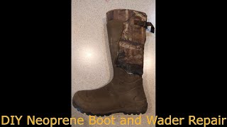 DIY  Neoprene Boot and Wader Repair [upl. by Namwen904]