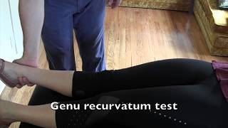 Genu Recurvatum Test [upl. by Durrett]