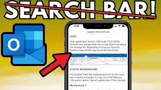 How to REMOVE APP SEARCH BAR in Microsoft Outlook 2024 [upl. by Snilloc]