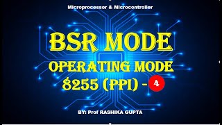 8255 PPI Operating Mode BSR Mode  BSR mode of 8255 [upl. by Lathrope162]