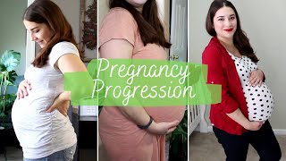 Pregnancy Progression Week by Week Baby Bump Baby 3 [upl. by Midas]