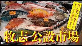 那覇牧志 公設市場／買い物から食事まで、けたはずれに豪快すぎる！ [upl. by Novah]