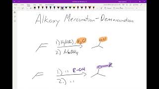 CHEM113 16 6 Alkoxy Mercuration Demurcuration [upl. by Katerine731]