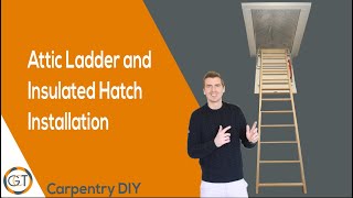 How to install and insulate a Loft Attic Ladder [upl. by Allister]