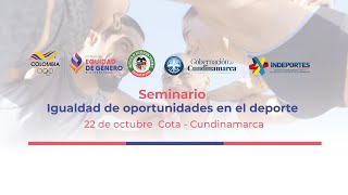 Seminario de igualdad de oportunidades en el deporte  2da Jornada [upl. by Nairod]