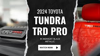 Walk Around The  2024 TRD PRO Tundra in Midnight Black Metallic  Autoline Toyota [upl. by Jacinto991]