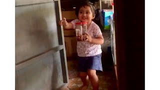 Isaiah wants to get candies but shes scared of her father 🤣 shes only one yr old in this video [upl. by Giza]