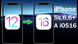 ✅ ⬆️ ACTUALIZAR A iOS 16 EL iPHONE 5s 6 y 6 PLUS PARA DESBLOQUEO [upl. by Dyanne908]