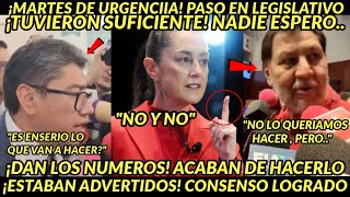 MARTES DE URGEENCIA ACABA DE PASAR EN LEGISLATIVO FUE SUFICIENTE CONSENSO ADIOS DAN LOS NUMEROS [upl. by Karli]