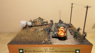 3 Eastern Front DioramasquotFire Fightquot Panzergrenadier Division Grossdeutschland [upl. by Tarton]