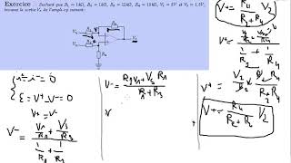 amplificateur opérationnel  exercice 3 [upl. by Eibo]