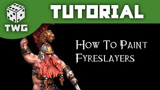 Games Workshop Tutorial How To Paint Age of Sigmar Fyreslayers [upl. by Nixon]