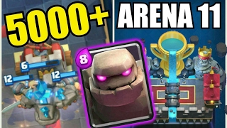 Mein BESTES ARENA 11 DECK 5000 Pokale mit Golem Deck Auch Arena 10 Deck  Clash Royale deutsch [upl. by Tommi323]