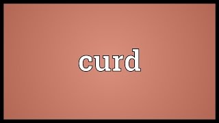 Curd Meaning [upl. by Trisha]