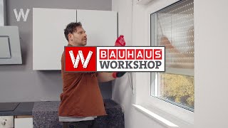 Rollladenkasten dämmen  BAUHAUS Workshop [upl. by Enyalaj]