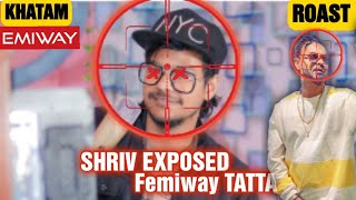 SHRIV TATTAEmiway EXPOSE🤡🤡 his Understanding Of Hip hop 😁 [upl. by Attej953]