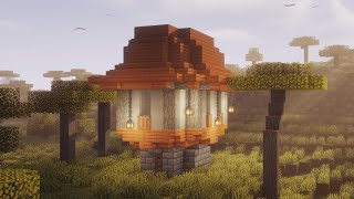 Minecraft Savanna biome house tutorial 4 episode [upl. by Infeld]