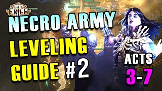 POE 318 Builds  Necro Army Leveling Guide  PART 2  League Starter for Beginners  Sentinel [upl. by Dene]