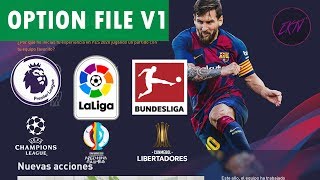 PES 2020 COMO INSTALAR EL OPTION FILE V1 PS4 [upl. by Jessamyn]