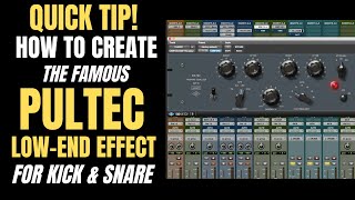 How to Create the Famous Pultec LowEnd Effect for Kick amp Snare Quick Tip [upl. by Abekam576]