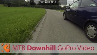 Downhill Falkenstein Pfronten auf Asphalt mit Cannondale Carbon SpeedMTB ungefedert 71kg  GoPro [upl. by Akvir766]