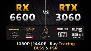 RX 6600 vs RTX 3060  1080P  1440P  Ray Tracing  DLSS amp FSR  16 Games Tested [upl. by Jedlicka925]