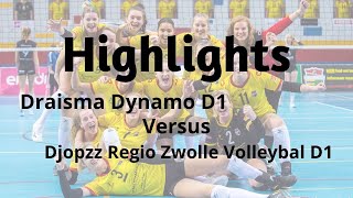 Highlights 29012022 Draisma Dynamo D1 versus Djopzz Regio Zwolle Volleybal D1 [upl. by Waki385]