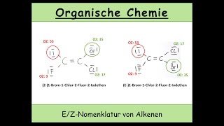 EZNomenklatur von Alkenen organische Chemie  cistransIsomerie 16 [upl. by Sset959]