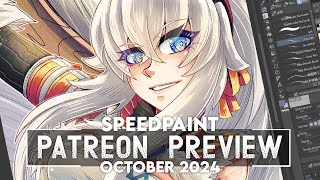 【Speedpaint】Kirin Armor  Monster Hunter Patreon Preview [upl. by Pacorro362]