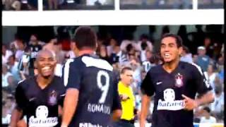 Gol Ronaldo Corinthians 3 x 1 Santos Final Paulistão 2009 [upl. by Geller]