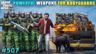 Michael Gifts Powerful Weapons To Bodyguards  Gta V Gameplay [upl. by Delisle896]