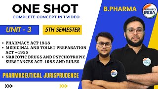 UNIT  3  PHARMA JURIS  BPHARMA  5 SEM  COMPLETE CONCEPT [upl. by Kcirdef217]