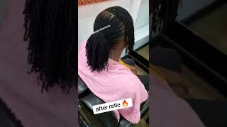 after retie styling ashersisterlocks locs braidhairstylesforblackwomen hairstyles dreadlocks [upl. by Gentry]