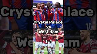 West Ham vs Crystal Palace 1v1 ⚽  premierleague westham CrystalPalace viralvideo ytshorts [upl. by Iknarf]