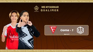 Game  1 FALCON ESPORTS vs ZINO ESPORTS  M6 Myanmar Qualifier [upl. by Jamima]